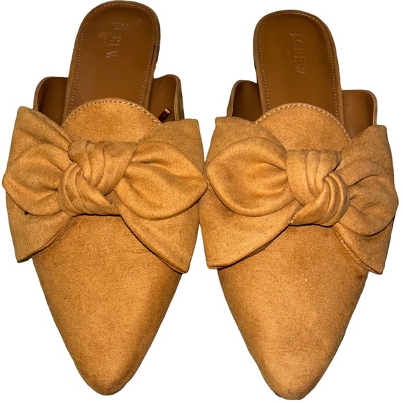 J.Crew Microsuede Bow Mule 9 - Picture 2 of 8